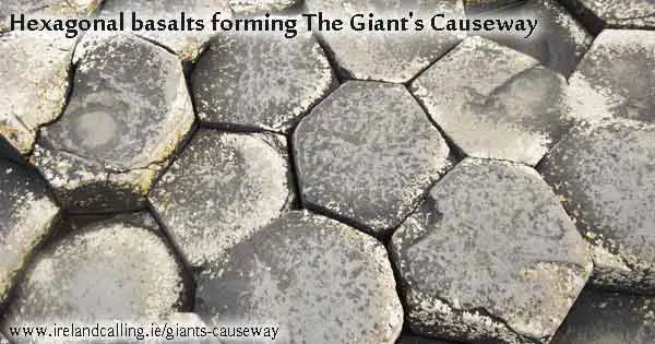 Hexagonal stones at the Giant's Causeway copyright Ireland Calling