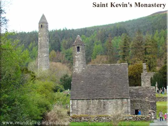 St Kevin's Church with the Round Tower in the background