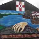 Protestant Mural of The Red Hand of Ulster, Belfast Copyright Ireland Calling