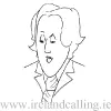 Cartoon illustration of Oscar Wilde. Image copyright Ireland Calling