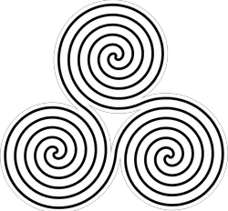 Triple spiral symbol