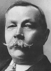 Sir Arthur Conan Doyle. Photo copyright Arnold Genthe