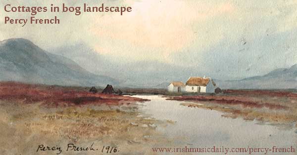 Cottages-in-bog-landscape_Percy-French