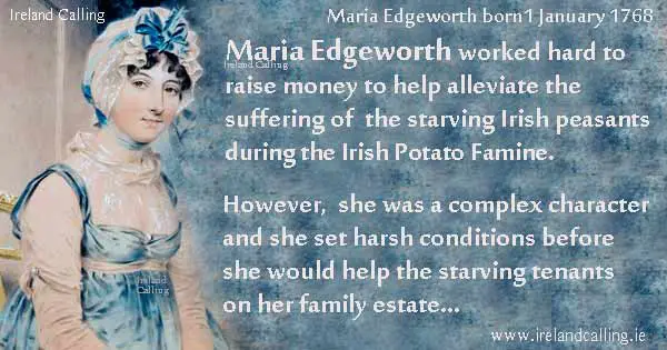 Maria Edgeworth writer from Ireland