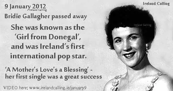 Bridie Gallagher - Ireland's first international pop star Image copyright Ireland Calling