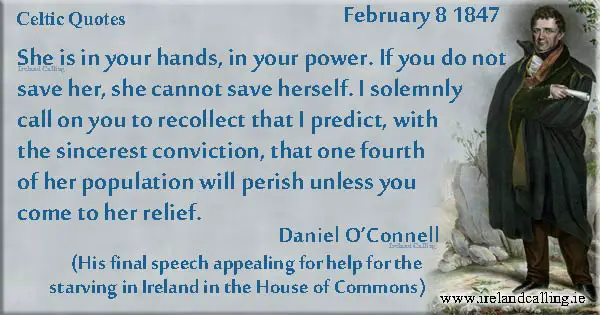 Daniel OConnell Final-speech_of-liberty Image copyright Ireland Calling