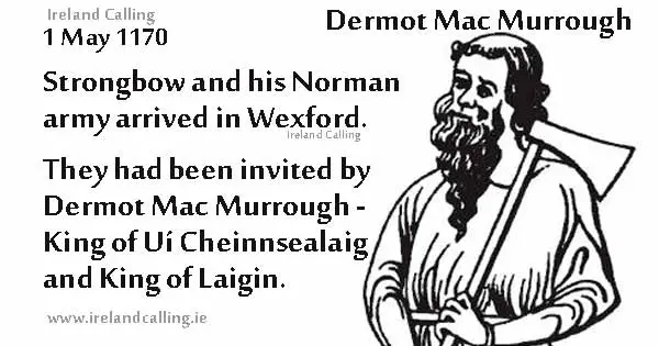 Dermot Mac Murrough - King of Uí Cheinnsealaig and King of Laigin (Leinster) - the man who invited the Normans to Ireland Image copyright Ireland Calling