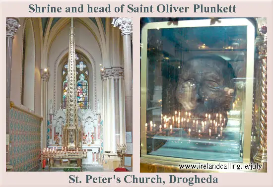 Shrine and head of Saint Oliver Plunkett
