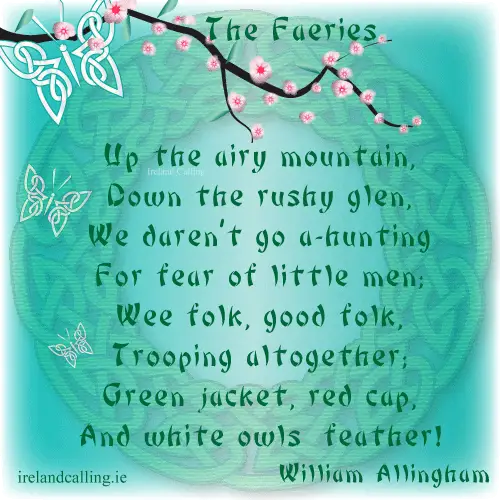 FAERIES_William-Allingham-died Image copyright Ireland Calling
