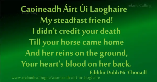 Caoineadh Áirt Úi Laoghaire -Poem-Image-copyright-Ireland-Calling