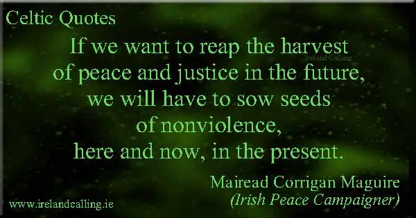 Mairead Corrigan awarded the Nobel Peace Prize