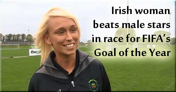 Dublin woman rocks football by beating men to Goal of the Year shortlist