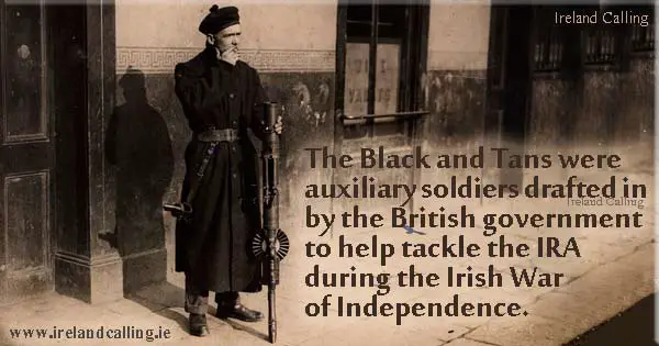 Black and Tan on duty during Irish War of Independence